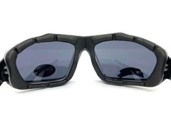 MOTORCYCLE BIKER Riding Driving Padded Protective SUN GLASSES Goggles Dark Lens