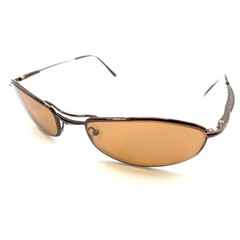 Serengeti Copper Brown Metal Round Oval Wrap Sunglasses Frames Japan Designer