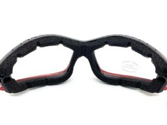 MOTORCYCLE Day Night Riding Padded Safety Protective GOGGLES Eyewear Clear Lens