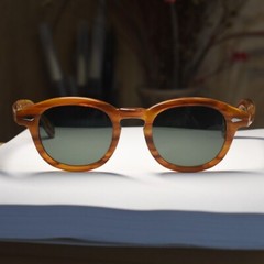 Vintage Johnny Depp polarized sunglasses men’s blonde G15 green lens gift M size