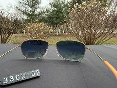 Ray-Ban RB3362 Aviator Sunglasses Gold Frame with Gradient Blue-Grey Lenses