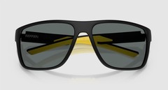 Ferrari Scuderia Sunglasses Matte Black Polarized Gray FZ6015U 504/81 with Pouch