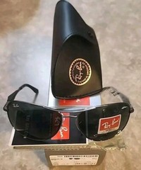 🔥 RB3519 004/71 59 Ray-Ban Metal-Man Classic Gunmetal/Green Sunglasses Disco…