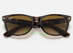 Ray-BanRB2132 NewWayfarer Sunglasses 55mm Havana Frame Light Brown Gradient Lens