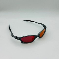 New Oakley X-Metal Juliet Sunglasses Grey Frames/ Ruby Lens