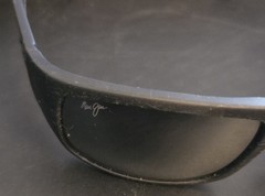 Maui Jim World Cup MJ 266-02MR Black Rubber Polarized Sunglasses Gray
