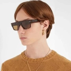 NEW FENDI FE40091U 69A BORDEAUX GREY SQUARE MEN SUNGLASSES FENDI
