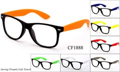 Popular Clear Lens Glasses Party Colorful Retro Nerd Frames Two Tone UV 100%