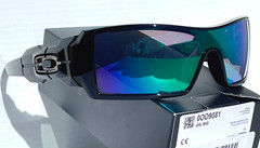 Oakley OIL RIG polished BLACK POLARIZED Galaxy JADE Mirror lens Sunglass 9081