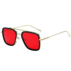 Lightweight Outdoor Evening Party Sun Glasses Men Sunglasses Square Metal Trendy