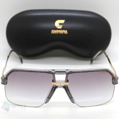 NEW Carrera 1066 Half Rim Navigator Sunglasses KB7 Grey Gold Mirror Gradient