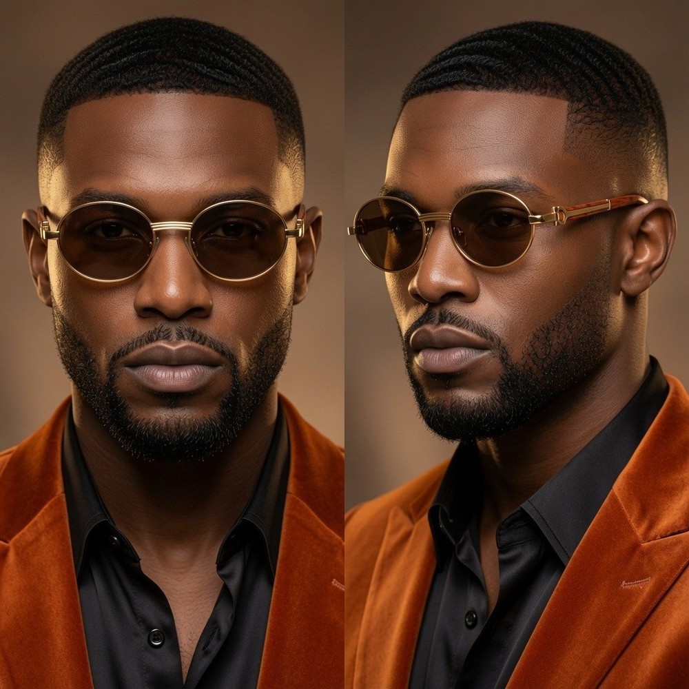 Sunglasses Gold Men’s Designer Fashion Eyewear Classic Retro 80’s 90’s Trendy
