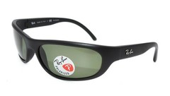 POLARIZED New RAY-BAN PREDATOR Matte Black Wrap Sunglasses RB 4033 601-S/48