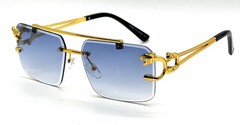 Rapper Shades Frameless Sunglasses Fashion Designer Male Lentes Gafas Humbres