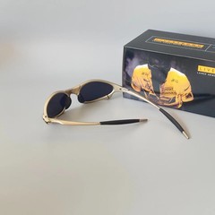 Oakley Penny & Juliet X-Mental Sunglasses Silver Frame/Black Lens