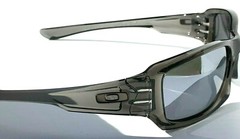 NEW Oakley FIVES Squared Grey Smoke POLARIZED Galaxy Chrome Mirror Sunglass 9238