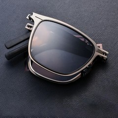 Portable Sunglasses New Ultra Light Stainless Steel Folding Sunglasses