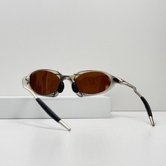 Oakley Romeo X-Metal sunglasses, with silver frame and brown lenses*