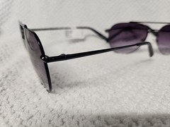 2 Pair HARPER+ROE Rx’able Black Aviator Sunglasses HR8