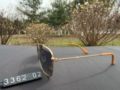 Ray-Ban RB3362 Aviator Sunglasses Gold Frame with Gradient Blue-Grey Lenses