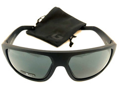 NEW BOLLE VULTURE SUNGLASSES Matte Black Frames w/ Grey TNS Cat 3 Lenses