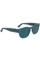 Unisex Adult Sunglasses CKJ25601S – Blue To Blue Havana with Solid Blue Lens