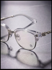 Luxury Gothic Eyeglass Frames Retro Clear Half Rim Cross Men Women Eyewear Glass