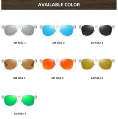 Square Polarized Wood Sunglasses For Men Women Wooden Temple Outdoor Glasses