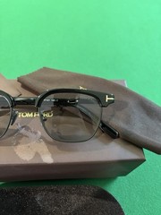 Tom Ford Sunglasses 47mm Black Square Browline Frame Smoke Lens TF1119-D 01A