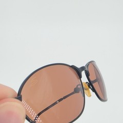 Serengeti 6534 Sunglasses Hurikanu Black Metal Round Oval Driver’s Lens READ