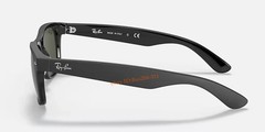 Ray-Ban New Wayfarer RB2132 Sunglasses Matte Black Frame G-15 Green Lens 55mm