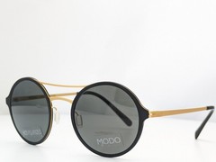 MODO Sunglasses 663 BLKGD Black/Gold Frames w/ Polarized Grey Lenses Men’s 48mm