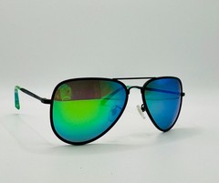 Blenders Aviator Star Vixen Black Frame & Green Polarized Mirrored Sunglasses
