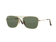 RAY BAN | CARAVAN LARGE | 3136 181 | 58 | GOLD | GREEN | NON POLARIZED