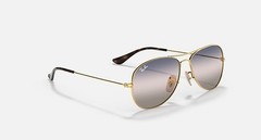 Ray Ban Cockpit Sunglasses RB3362 001/GE 59-14 Arista Gold Pink Gradient Blue