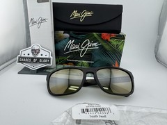 MAUI JIM SOUTH SWELL MJ 755-15M MATTE GREEN STRIPE MAUI HT POLARIZED SUNGLASSES