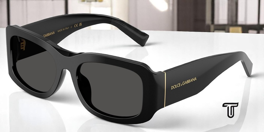 DOLCE & GABBANA DG4503 501 87 Black Dark Grey 57 mm Men’s Sunglasses