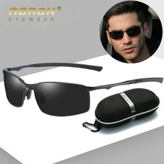 Aluminium HD Polarized Photochromic Sunglasses Men UV400 Chameleon Sport Glasses
