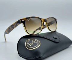 Ray-BanRB2132 NewWayfarer Sunglasses 55mm Havana Frame Light Brown Gradient Lens