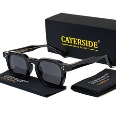 CATERSIDE Fashion Men Sunglasses Small Frame Square Personalized Design Sun