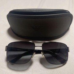 Emporio Armani Sunglasses Gray With Case