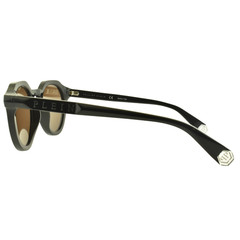 NEW!! PHILIPP PLEIN SPP002 700G 51-22-145 Black Round Full Rim Mens Sunglasses