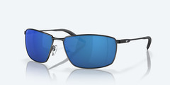Costa Del Mar Sunglasses TURRET Matte Black / Blue Mirror POLARIZED 580P Lens