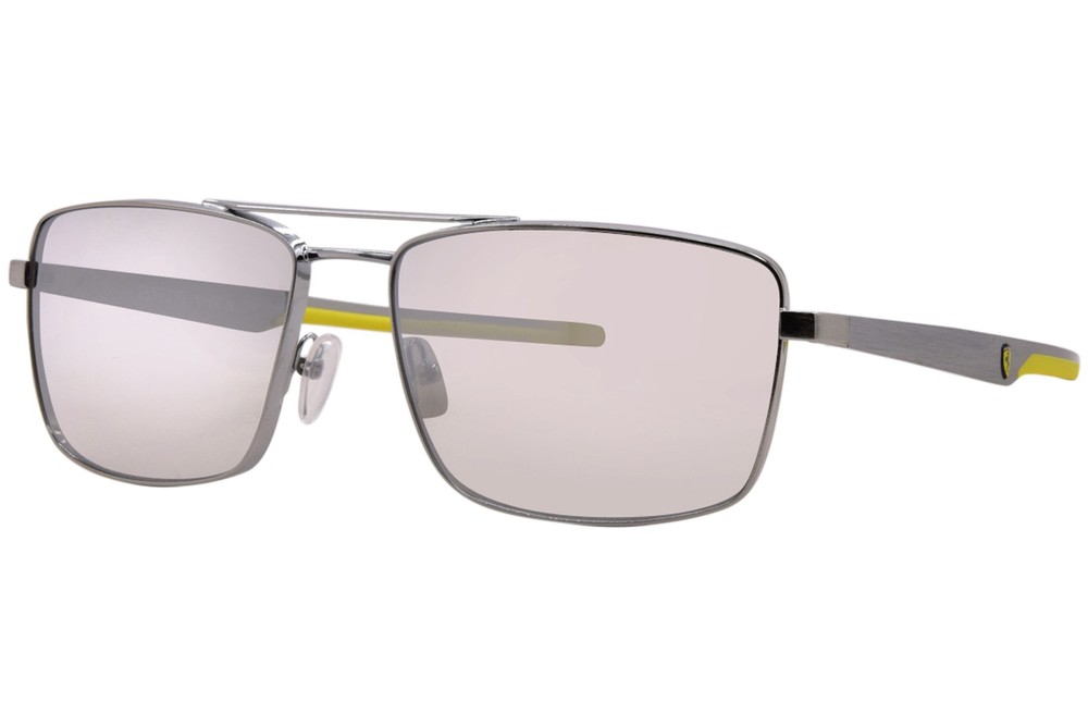 Ferrari Scuderia FZ5001 107/6G Sunglasses Men’s Brushed Silver/Grey Mirror 60mm