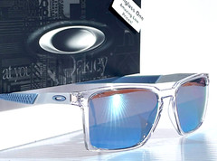 NEW Oakley EXCHANGE SUN Clear POLARIZED PRIZM H2O Blue Lens Sunglass 9483-03
