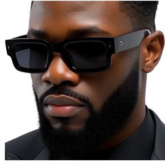 Men’s Square Frame Sunglasses Retro Vintage Thick Frame Fashion Shades Hp Hop