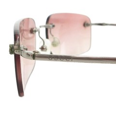 GUCCI 6LBAI sunglasses eyewear square rimless 51 19 135 side logo made in Italy