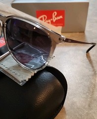 🔥 Genuine Ray-Ban Erika Unisex Sunglasses RB4171 65138G Transparent GRAY 54mm