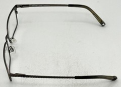 Tumi Mens Gunmetal / Stainless Steel Rectangle Eyewear Frame T106. 52mm