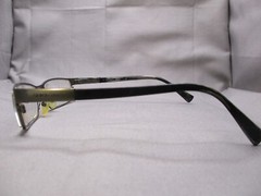 GIORGIO ARMANI Eyeglasses 54 17 140 Rectangle Metal Eye Frames Logo Trash Lenses